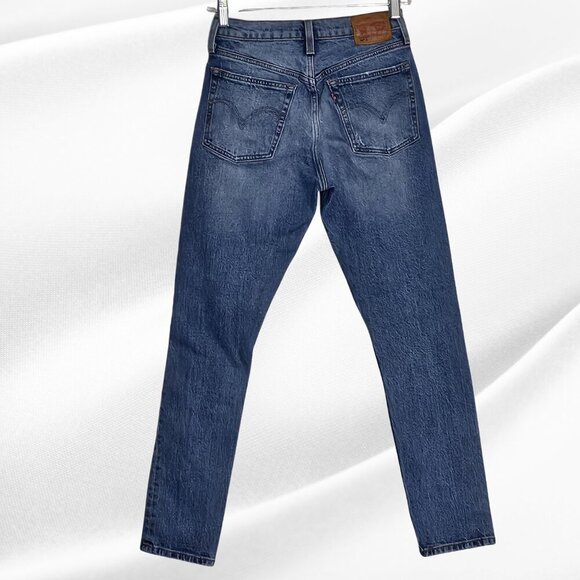 2/$50 Levi Strauss Distressed 501 Button Fly Skinny Jeans Size 25 - Picture 4 of 10